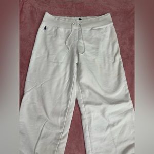 White Polo sweatpants
